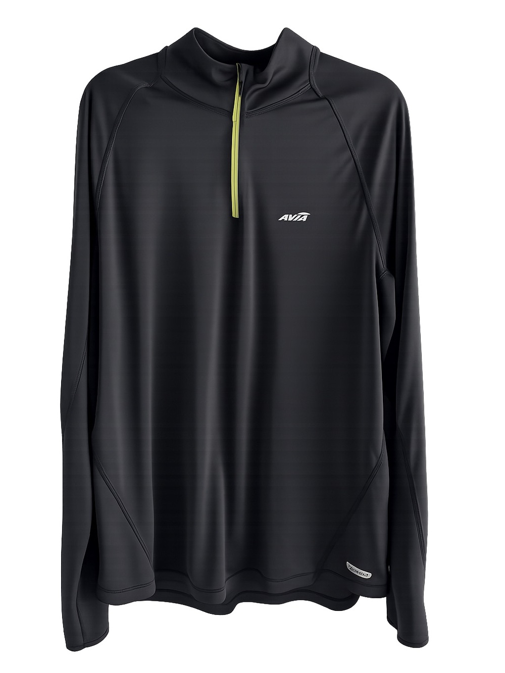 Avia Charcoal Grey CoolMax Quarter Zip Running Top XL